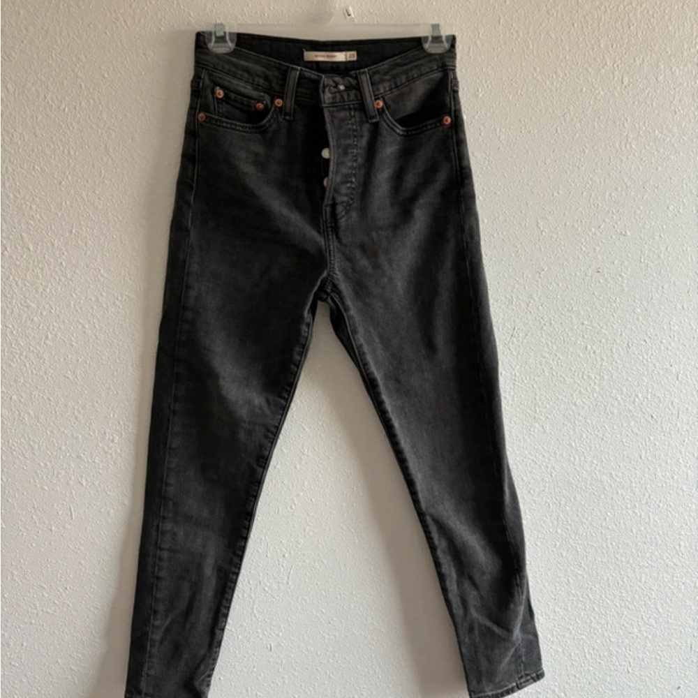 Levi's Black Straight Leg Jeans
